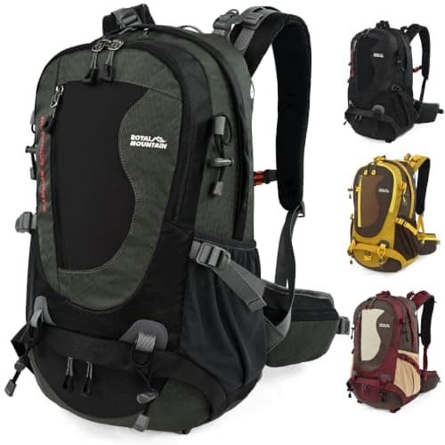 35L Vanntett Tursekk, Lettvektssekk For Unisex (Grå) Grå Grey