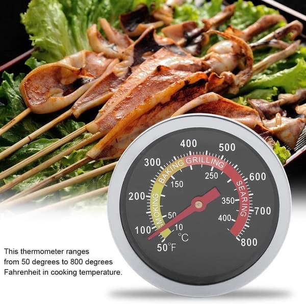 BBQ Termometer - 50~800℉ Temperaturmåler i Rustfrit Stål
