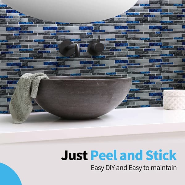 10 ark premium selvklæbende marmor køkken backsplash fliser 30*30cm