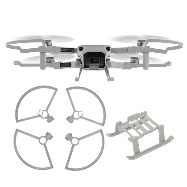 DJI Mavic Mini RC Forlænget Højde Stativ Propelbeskyttelsesring Sæt Grå