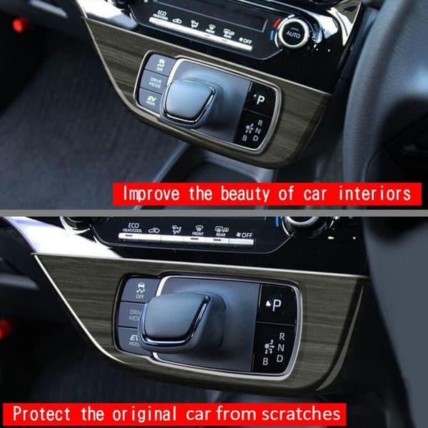 ABS Interiør Bil Gearskifteknop Panel Cover Decal Trim Støbning Auto Styling Dele til Aqua 2021