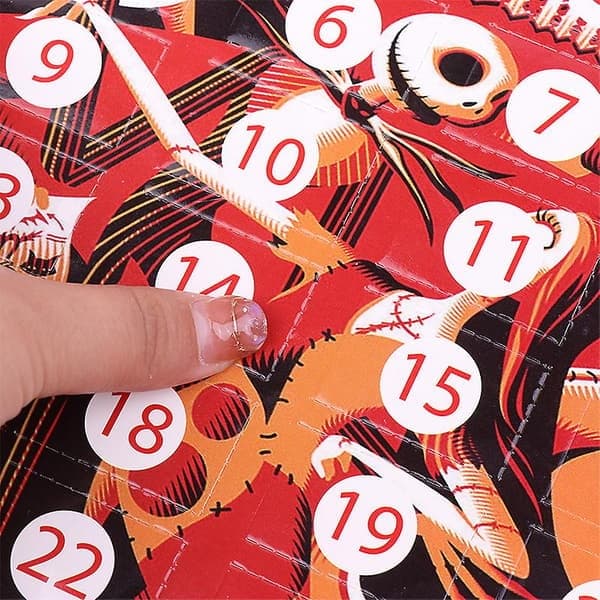 24 st Halloween-adventskalender blind box present nedräkningskalender rumsleksak, B B B
