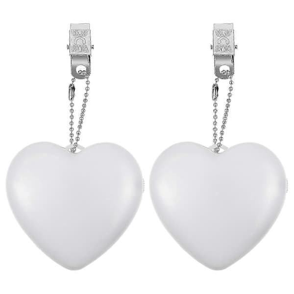 2 Pcs Touch Sensor Handbag Light Small Portable Lamp Heart Shaped Battery Powered Lamp Purse Light