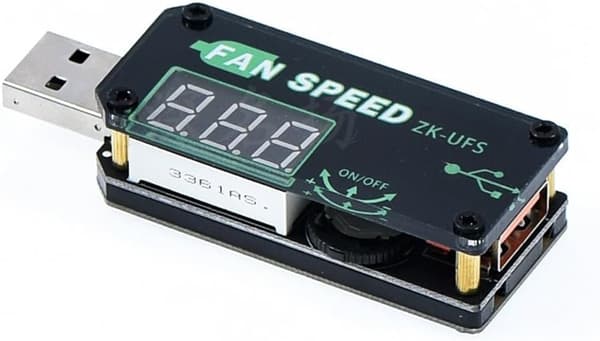 USB blæserhastighedstimer DC-motorer blød start og 5V controller LED-dæmpningsmodul justerbar spændingsregulator til 4,0-12V med digitalt display, sort