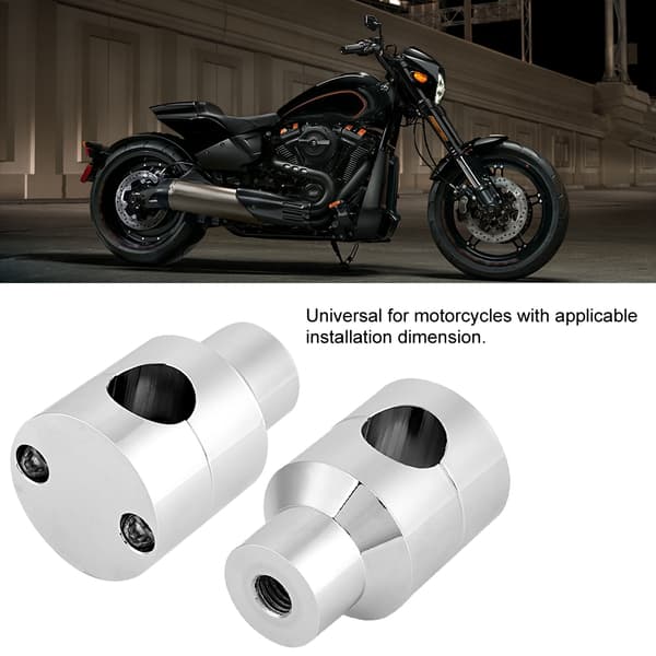 Parlyftstyre Riser 22mm Aluminiumlegering Motorcykelstyre Riser Elektroförsilvring