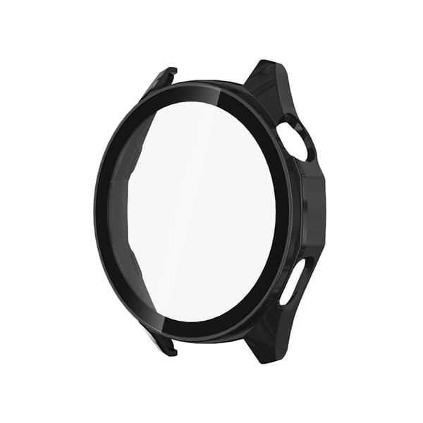 Black PC+Tempered Glass Watch Case Compatible with Huawei GT6 46mm - Full Coverage Protective Shell