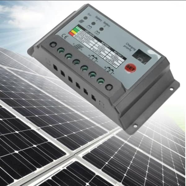 20A batterilading eller batterier dobbel solcellekontroller/regulator for 12V 24V