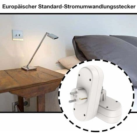 Pluggadapter, grenuttak, kabelfri, veggkontakt, hvit, ladeadapter, USB-lader for kamera
