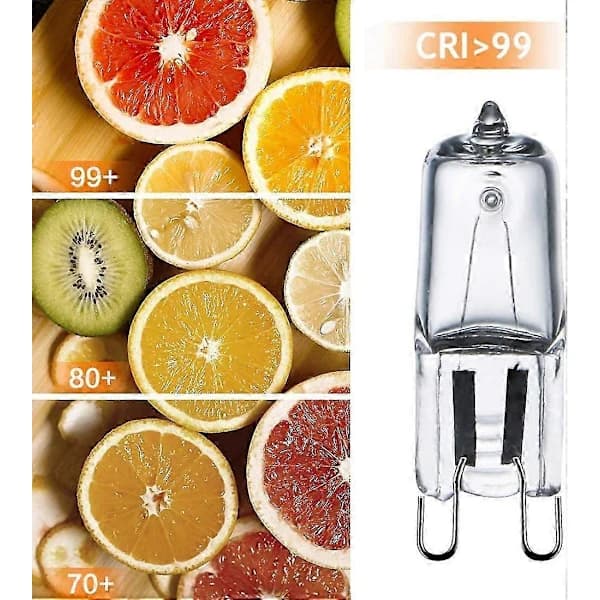(pow yeah!) G9 Light Bulb 42W (44W) Dimmable Warm White 2800K, G9 Halogen Lamp Compatible with Indoor Lighting