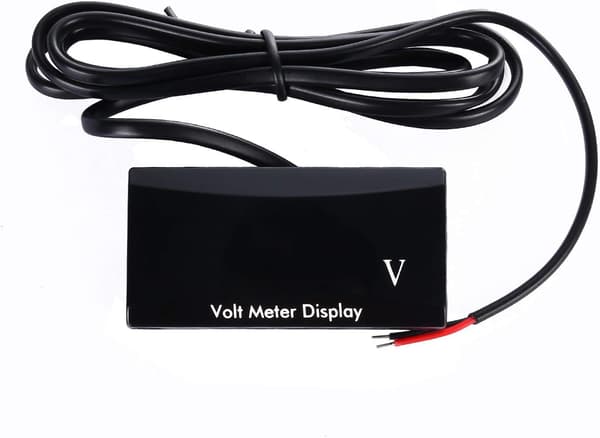 Digital bilvoltmeter Vanntett DC 12V LED Voltmeter for bil