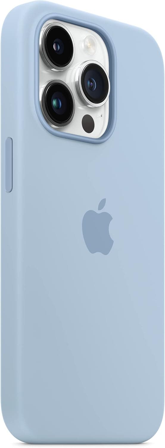 Silikondeksel med MagSafe-kompatibel iPhone 14 Pro – Himmelsblå