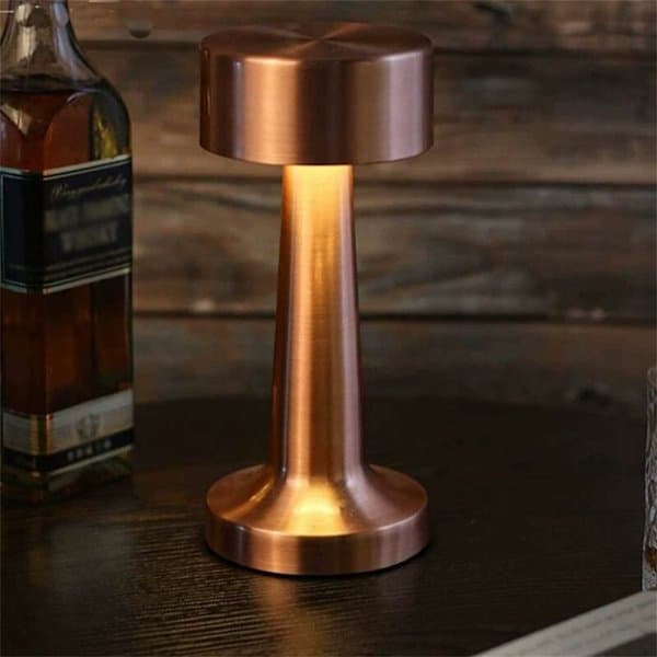 Dimmable Table Lamp, Cordless Table Lamp with Touch Sensor, 3 Brightness Levels, 3w LED Night Light for Bedside Table, Coffee Table, R