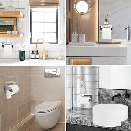 (Hopea) WC-paperiteline, itseliimautuva WC-paperiteline, SUS