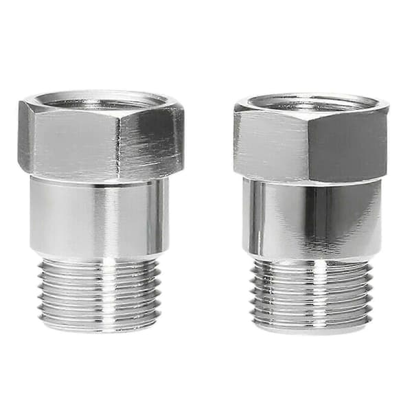 2 stk O2 Sensor Avstandsstykke Gjenget Universal M18 X 1.5 Bilmotor Lys Oksygensensor Forlengelsesadapter