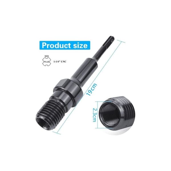 SDS Plus-adapter til 1 1/4\" UNC diamantkernebor, adapter til 190 mm kernebor