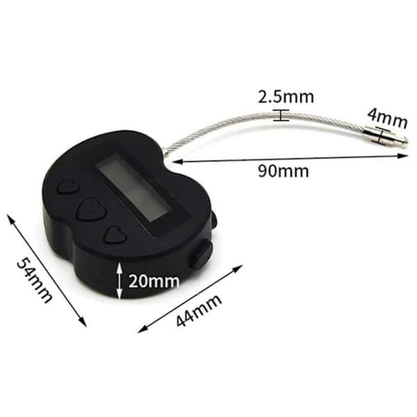 Smart tidslås LCD-display timer USB genopladelig midlertidig timer hængelås nulstil elektronik 1-pak 1-pak 1pack