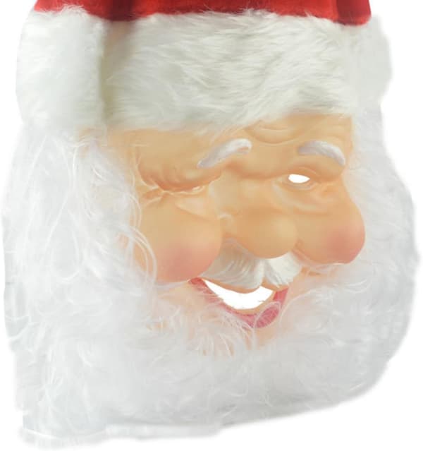 Julenissemaske Hode Jul Halloween for Kvinner Gummi