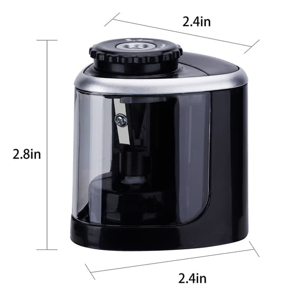 1 Electric Pencil Sharpener, Child-Friendly Electric and Battery Operated