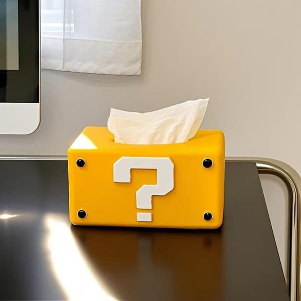 Creative Tissue Box, Home Decor, Dining Table, Cute and Fun Question Mark Napkin Storage Box