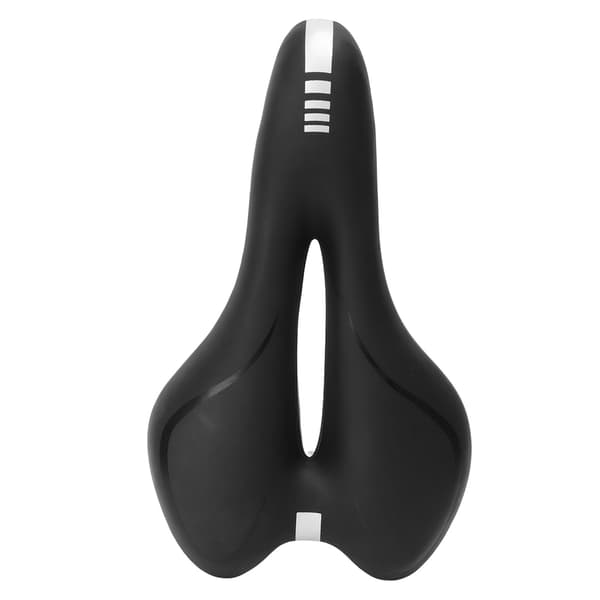 Cykel sadel Sort Hul Åndbar Ergonomisk Design Stødabsorberende Svampepolstring Cykelsadel