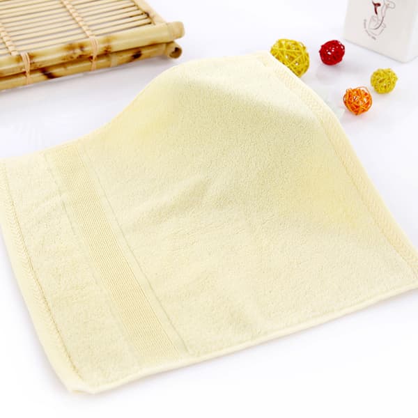 6-delt bambus cellulose farget 33 * 33 kvadratisk håndkle, absorberende ch
