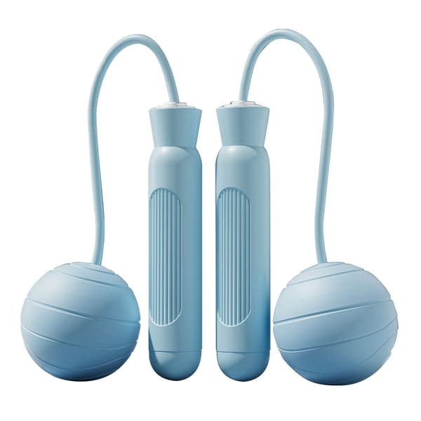 Blue Weighted Portable Jump Rope for Exercise