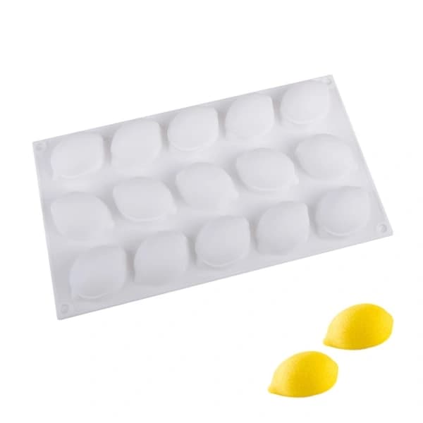 3D Frugt Citron Silikoneform Dekoration Mousse Dessert Bageform DIY