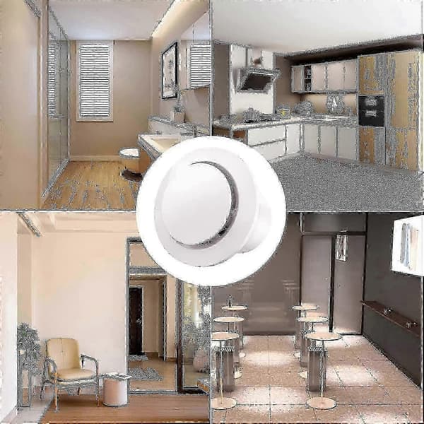100 mm udsugningsventilator 130 m³/t, energieffektiv med kontraventil