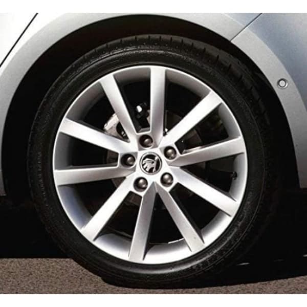 Sæt med 4 sorte navkapsler til Skoda 60 mm