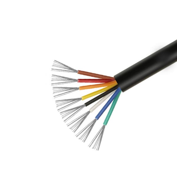 Black UL2464 18AWG 8-Core Multi-Core Cable - 1 Meter: Flexible and Reliable for Internal Wiring