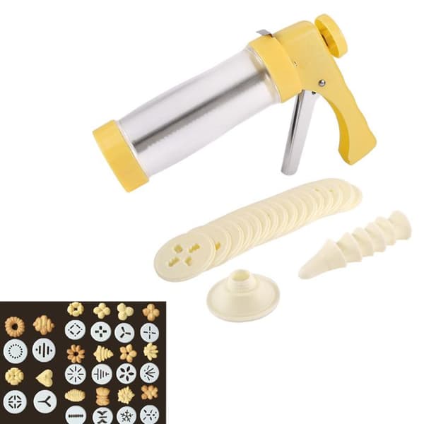 Cookie Press Gun Set, Cookie Baking and Icing Set for DIY Cake Decorations