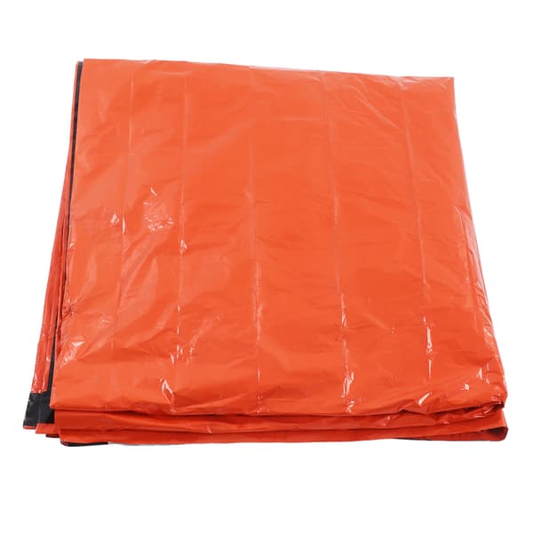 Overlevelsesdækken Vandtæt foldbart termisk nøddækken til udendørs campingvandring Orange 210x90cm