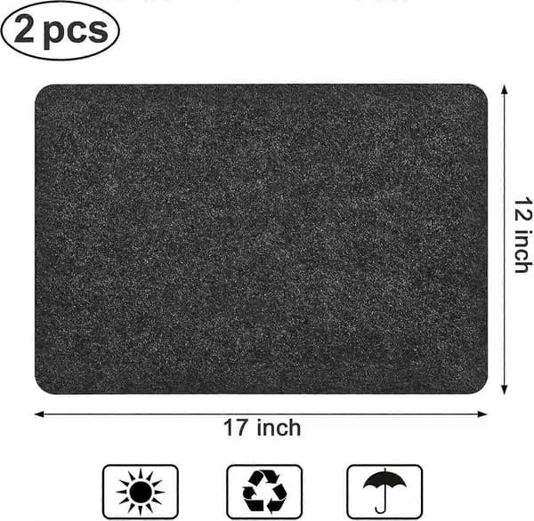 Heat Resistant Countertop Mat 2-Pack - Non-Slip Appliance Protector (FMY)