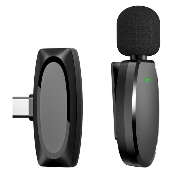 Trådløs Clip-on Mikrofon for Opptak
