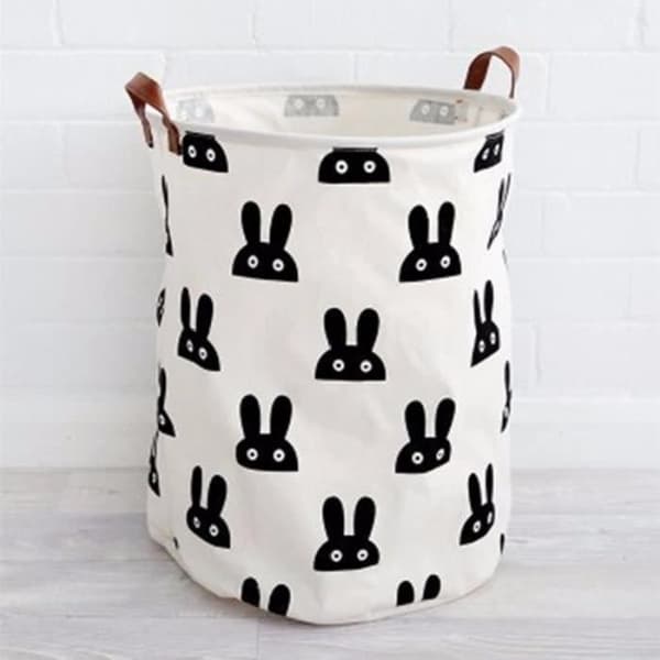 Baby Toy Clothes Canvas Laundry Basket Foldable Storage Basket