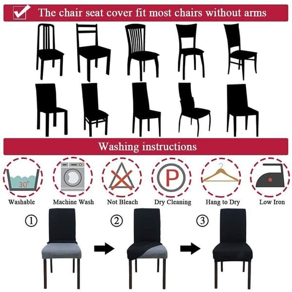 X Stretch Matbordsskydd Stretch Stolsöverdrag för Höga Stolar