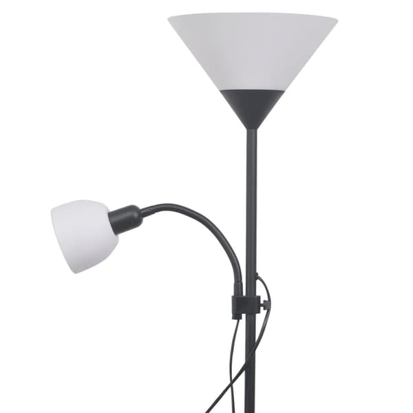 vidaXL Gulvlampe Svart Svart