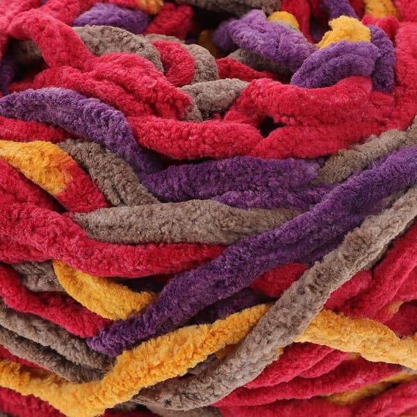 6 Rolls Thick Crochet Yarn Acrylic Knitting Thread for Sweaters Scarves Hats