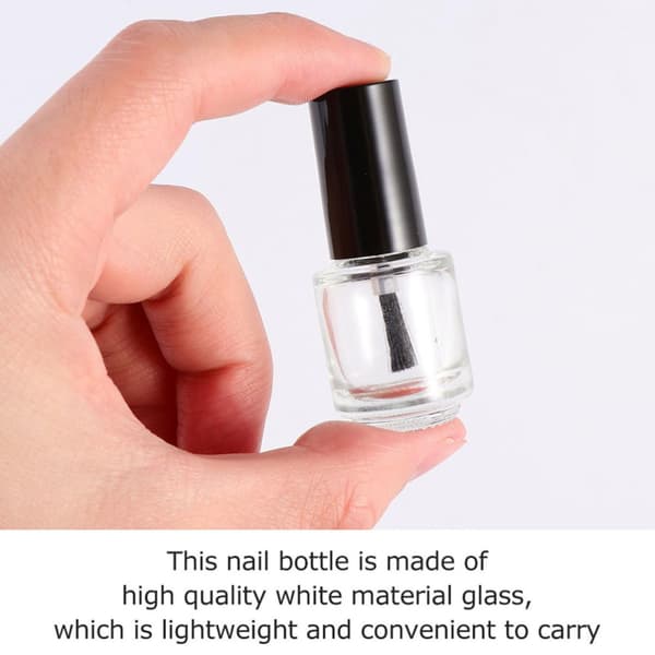 25 stk. tomme neglelakbeholdere 5 ml glassæt