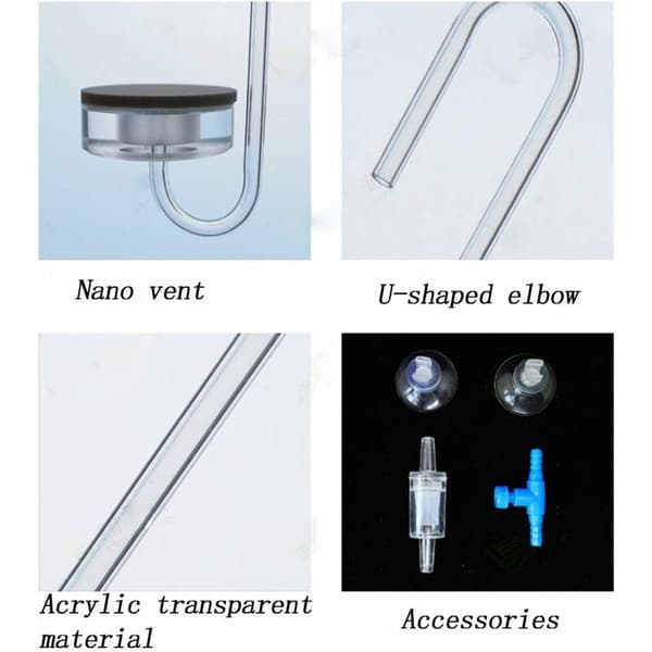 Oxygen Stone for Aquarium, Air Stone with Ultra-High Oxygen Dissolution, Aquarium Air Stone Diffuser, Aquarium Bubble Stone