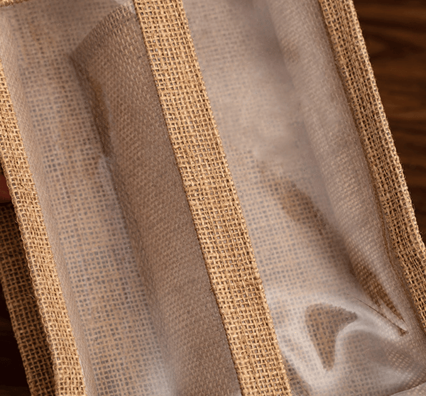 2 røde vinposer Spot vingaveposer Transparent lerretsveske b