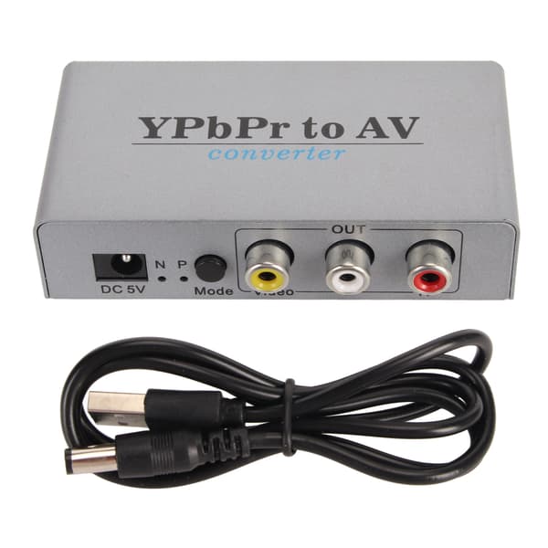 YPbPr til AV-omformer 1080P60 YPbPr videoopptak YPbPr til CVBS komponentvideoomformeradapter med L/R-lyd