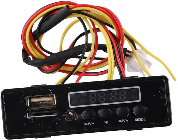 Bilmusikbræt Audio USB-interface MP3-kredsløbschip Robust 12V elektrisk afspillermodul Plastmetal Flere modeller til børnekøretøjer (nr. 1 12V)