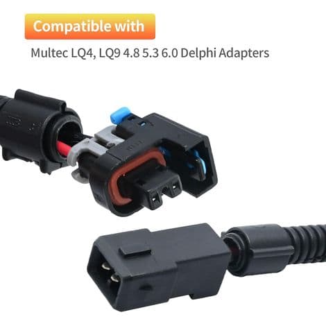 Sæt med 8 LS1 LS6 LT1 EV1-adaptere til Multec LQ4, LQ9 4.8 5.3 6.0 Delphi-indsprøjtninger