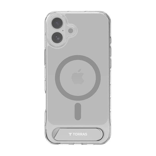 Torras Pstand Series etui til iPhone 16 Plus (transparent)
