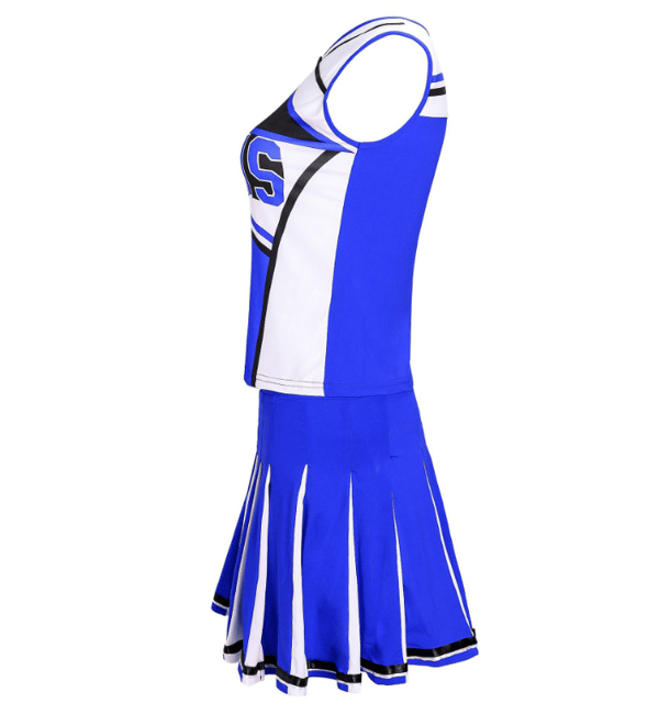 Hejaklacksledare Kostym Halloween Söt Uniform Outfit blå blue XL