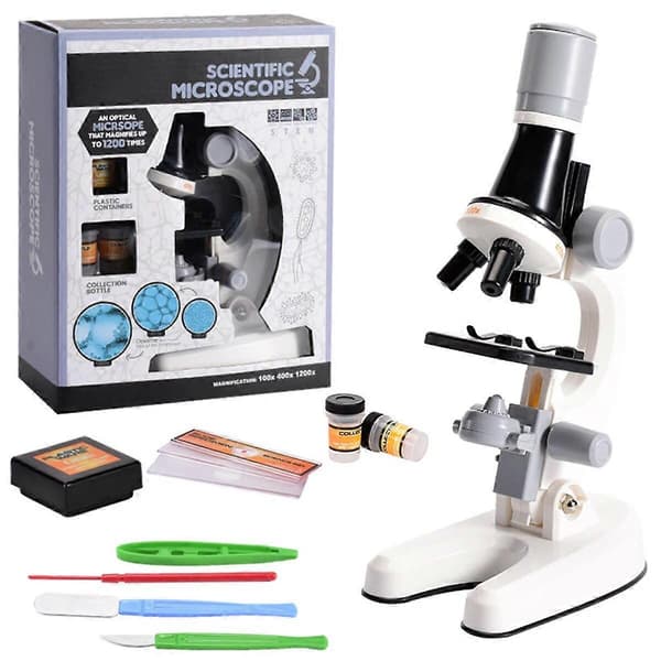 100X 400x 2000X Monocular Optical Microscope for Elementary School Children, Scientific Handheld Microscope, Experimental Biology
