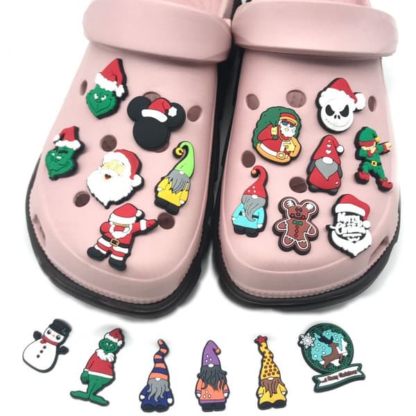 19 stk. juleserie skotilbehør til Croc Charms til T