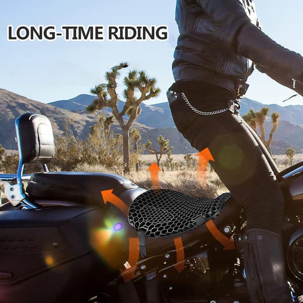 Universal Motorcykel Honeycomb Pude