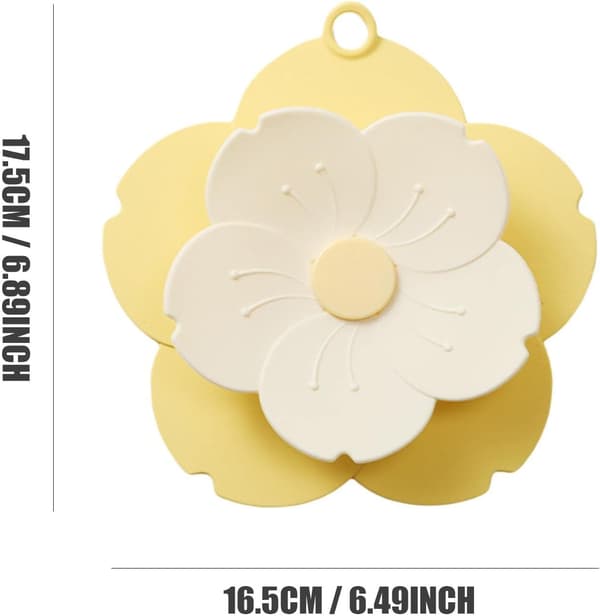 1 stk Farve: Solgul [Opgradering] Afløb - Blomsterformet Vaskeprop